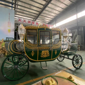 Calèche électrique verte personnalisée en usine, calèche royale électrique, calèche de mariage la plus populaire - Product Image 2