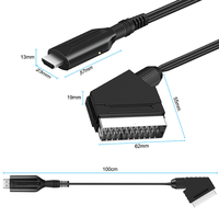 Câble de conversion pratique pour connexion directe SCART vers HD