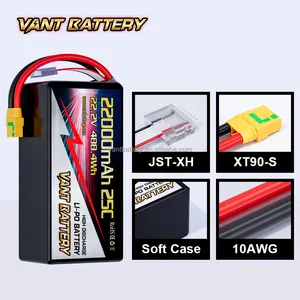 Batterie Lipo 22000mAh 22.2V 25C 6S batterie Lipo avec prise XT90 pour multi-rotor DJI Tarot 550 680 Quad HEX DJI S800 S1000