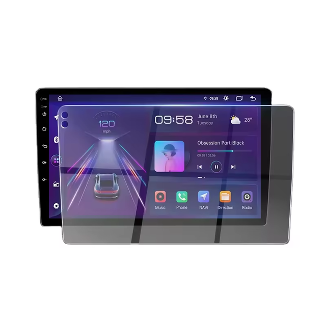 7 9 10 Inch Car Accessories Tempered Glass Protector Film for Car DVD & Auto Radio 3D 2.5D Scratch-Resistant Waterproof