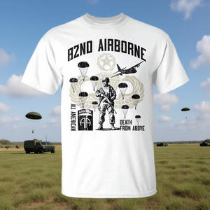 Camiseta de paracaidista de la 82ª División Aerotransportada Death From Above All American - Product Image 3