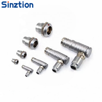 Connecteur circulaire étanche à 3 broches, compatible avec les fiches d'aviation auto-bloquantes Push-Pull à angle droit Fischer FHG série K 90