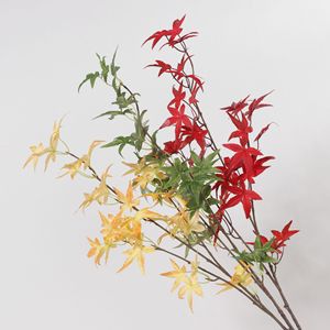 Bouquet de Branches d'Érable Artificielles Dream Castle, Feuillage en Plastique Rouge, Jaune, Vert pour Décoration Intérieure et Arrangements Floraux - Product Image 1