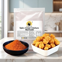Poudre de marinade pour poulet frit épicé à pointe explosive, mélange séché certifié Halal de haute qualité 1kg pour saveur personnalisée