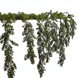 <span class=keywords><strong>Guirlande</strong></span> <span class=keywords><strong>de</strong></span> <span class=keywords><strong>sapin</strong></span> <span class=keywords><strong>de</strong></span> Noël 2025, décoration murale, pendentif <span class=keywords><strong>de</strong></span> fenêtre, style européen, décorations, ornements, vente en gros - Product Image 1