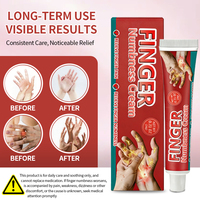Crème professionnelle chinoise pour l'engourdissement des membres et le soulagement de la douleur, cible l'engourdissement des doigts, l'inconfort des mains, des poignets, des gaine des tendons et des articulations
