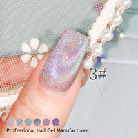 VINIMAY Vente directe usine Kit de vernis gel œil de chat longue tenue, Vernis gel magnétique œil de chat effet verre, Ensemble de couleurs de vernis gel œil de chat laser