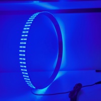 KingShowStar Factory - Vente Flash : Kit d'éclairage annulaire 17 pouces QUAD ROW RGB+W avec fonction stroboscopique, étanche IP67, en aluminium