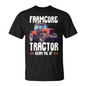 Camiseta Farmcore Tractor Beam Me Up con diseño vintage de agricultor - Product Image 1