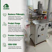 OUWO 2026 Nouvelle Conception Machine de Copie-Fraisage Monotête pour Profilés en Aluminium pour la Fabrication de Fenêtres et de Portes