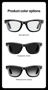 Top Kính Thông Minh Đeo video ghi âm chạy thông minh ai kính với máy ảnh ai trợ lý ngoài trời Kính mát Wi-Fi chuyển - Product Image 4