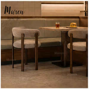 <span class=keywords><strong>Chaise</strong></span> de restaurant moderne pour cuisine, <span class=keywords><strong>avec</strong></span> structure <span class=keywords><strong>en</strong></span> <span class=keywords><strong>bois</strong></span> et assise rembourrée, pour café, hôtel, restaurant, <span class=keywords><strong>avec</strong></span> accoudoirs - Product Image 5