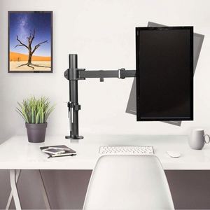 Single Arm Monitor Mount Stand 10-27 Inch Screen <b>Bracket</b> Maximum Tilt Angle <b>90</b> <b>Degrees</b> New & Stock 32 Inches - Product Image 4
