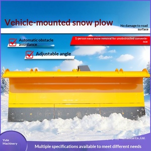 Pelle à neige hydraulique avant pour tracteur, déneigeuse d'usine pour pavés, avec fonction de nettoyage hivernal - Product Image 1