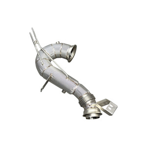Échappement exceptionnel en acier inoxydable 1,5 mm M256 Downpipe <span class=keywords><strong>AMG</strong></span> X290 GT43/GT50/GT53 W213 <span class=keywords><strong>E53</strong></span> C257 CLE53 CLS53 W167 GLE53 avec bouclier thermique - Product Image 1