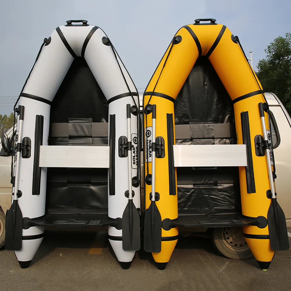 2 persone 2.3M PVC gonfiabile barca d'assalto Kayak velocità canoa Yacht gratis accessori con motore