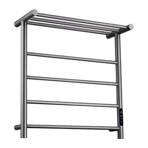 حامل مناشف كهربائي مسخن ذهبي رمادي اللون مع وحدة تحكم، رائج البيع - Product Image 5