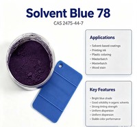 Bleu Solvant 78 Haute Transparence, Colorant Liposoluble pour les Polymères Thermoplastiques et les Encres d'Impression
