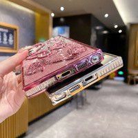Étui de téléphone portable pour filles avec papillon brillant dégradé électro-plaqué de luxe pour Samsung Galaxy S26 S25 S24 Ultra Plus Edge A16 A26