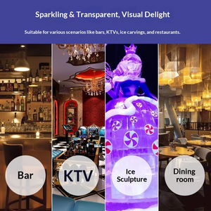 Machine automatique de fabrication de grands blocs de glace en acier inoxydable avec 1 moule transparent pour blocs de glace - Product Image 6