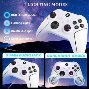 Weiya <b>Wireless</b> Gamepad for <b>PC</b> With 7-Color RGB Lighting Dual Vibration 1000mAh Battery 2.4GHz for <b>Pc</b> <b>Wireless</b> Controller - Product Image 5