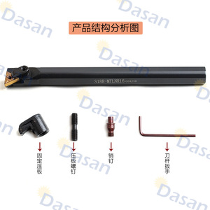 ที่จับเครื่องมือกลึงภายใน Dasan รุ่น S-MTLNR L มุมเฉียงหลัก 95 องศา สำหรับงานกลึง CNC ที่มีความเสถียรในการตัด - Product Image 4