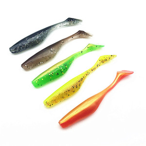 Señuelo de Pesca de PVC de Alta Calidad, 9 cm, 5.5 g, Cola en Forma de T, Señuelo Suave de Plástico, Señuelo de Pesca de Río de Triple Color - Product Image 5
