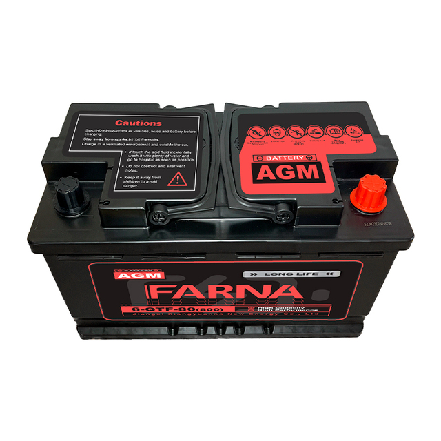 Good Performance AGM 12V 80ah Start-Stop Car Battery Sealed Automotive Vehicles Lead Acid JIS Standard 6-QTF-80 Car Starting