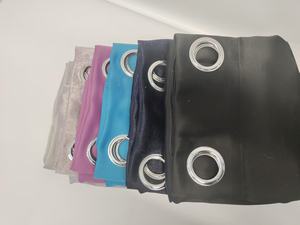 <span class=keywords><strong>Rideau</strong></span> occultant thermique rose à œillets souples, prêt à poser, pour salon <span class=keywords><strong>et</strong></span> hôtel - Product Image 2