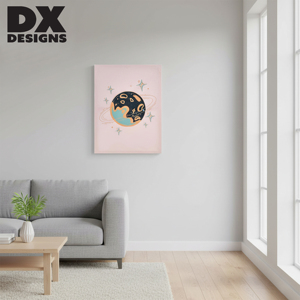 <span class=keywords><strong>Pintura</strong></span> en Lienzo Personalizada al por Mayor de DX Designs con Diseño de Planeta Espacial - Impresión en Lienzo Celestial en Tonos Pastel, Arte de Pared para Decoración de Habitaciones Infantiles - Product Image 6