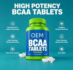 OEM BCAA 2 to 1 to 1 Ratio <strong>Tablets</strong> <strong>Zero</strong> Fillers Third Party Tested 120 <strong>Tablets</strong> Dietary Supplement - Product Image 3