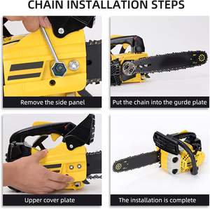 産業用 DIY チェーンソー チェーン バルクロール 18HX100R .404 2.0 123 スチール素材 20インチ ガイドバー GS認証取得済み ガソリン式パワー - Product Image 4