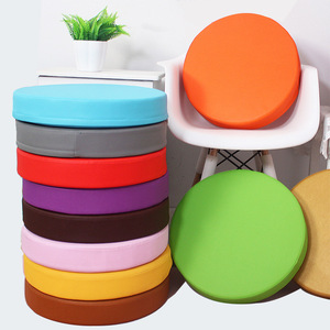 Round Leather Seat <b>Cushion</b> Solid Color Medium Firmness Chair <b>Cushion</b> For Office Chair - Product Image 1