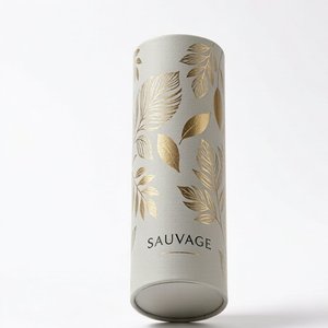 Boîte cylindrique ronde en carton rigide avec poignée en ruban de luxe pour l'emballage de parfums, de brumes parfumées, logo personnalisé - Product Image 4