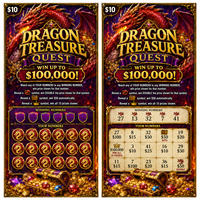 Service OEM, conception gratuite, logo personnalisé, thème dragon, motifs d'impression anti-contrefaçon, billets de loterie porte-bonheur en carton gagnant