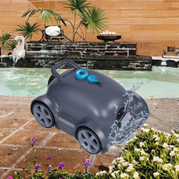 MONITOK Nettoyeur de piscine robotisé sans fil automatique pour piscines enterrées/hors sol, autonomie de 150 minutes, étanche IPX8, ABS/PVC
