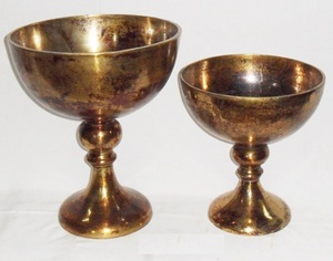 Compote nickelée en relief Design Top vente en aluminium moulé en métal fabriqué à la main avec poignée bol à boisson rond seau à glace - Product Image 6