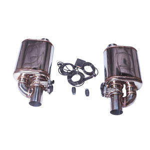 Versandfertig Paar Auto-Auspufftöpfe SS304 Edelstahl Anpassbare Valvetronic Auspufftöpfe mit Ventil - Product Image 3