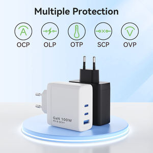 Para Merryking 100W GaN PD cargador rápido CE KC aprobado logotipo personalizado cargador multipuerto para teléfono iPad características OTP OVP PD 3,0 - Product Image 4