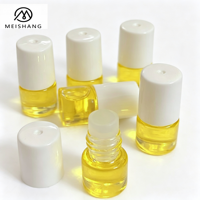 Botol Minyak Esensial Transparan 2ml, Bentuk Silinder, Sampel Kecil, untuk Nail Art, Minyak Ujung Jari, Dilengkapi Pipet
