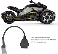 Câble adaptateur de diagnostic OBD2 16 broches vers 6 broches pour connecteur OBD de moto, VTT et UTV BRP Can-Am