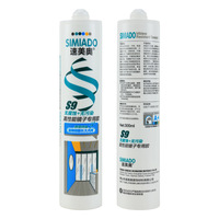 Scellant en silicone neutre transparent non corrosif pour verre câblé, verre dépoli PDLC et verre gravé à l'acide, non polluant, OEM