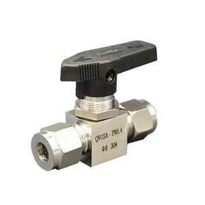 Válvula de Bola de Acero Inoxidable 304 de Estilo Americano DN12mm Personalizada, Válvula de Bola de Montaje en Panel de Tipo Recto con Conexión por Compresión - Product Image 1