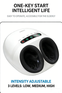 Электрический массажер для ног с функцией разминания, скребкового массажа, подогревом и шиацу - Product Image 1