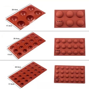 Hot Selling Custom 6 Holes Nonstick Semi Sphere <b>Silicone</b> Mold DIY <b>Baking</b> Mold Cake <b>Baking</b> Tool <b>Silicone</b> Chocolate Cake Mold - Product Image 6