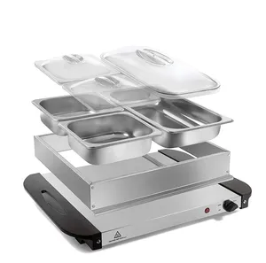 Chauffe-Buffet électrique en acier inoxydable, petit appareil de cuisine de haute qualité, 110-240V