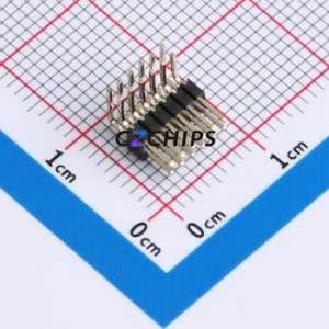 1271WR-2x6P Pin Header Bent Lead Through Hole,P=1.27mm Connector 2x6P 1.27mm Pin Header Right Angle Insert - Product Image 1