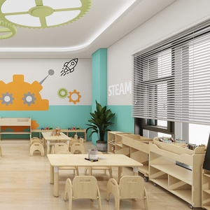 Montessori lớp học đồ nội thất đặt mầm non bảng ghế cho mẫu giáo Kid - Product Image 5