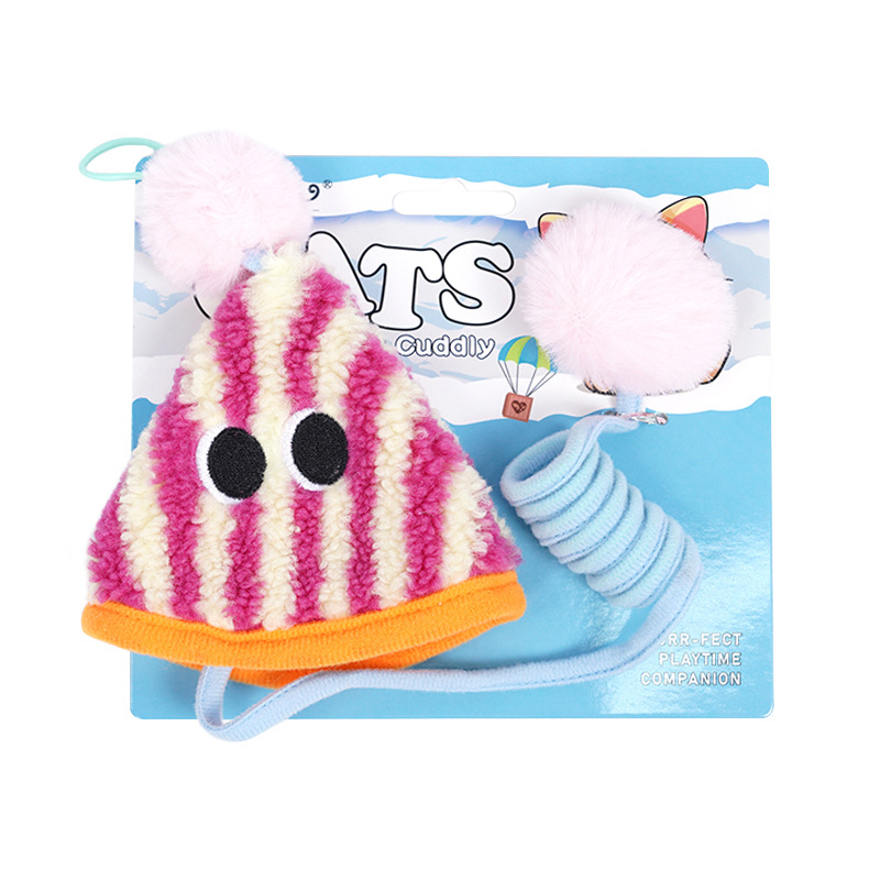 Jouet pour chat parachute à ressort - pêche