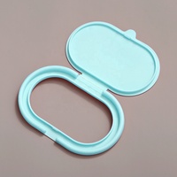 Couvre-lingettes humides, couvercle d'étanchéité amovible, couvercle pour mouchoirs, couvercle en plastique à rabat, couvercle d'emballage en PP, couvre-gants jetables